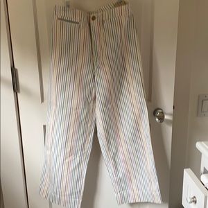 Super rare MADEWELL rainbow stripe pants.